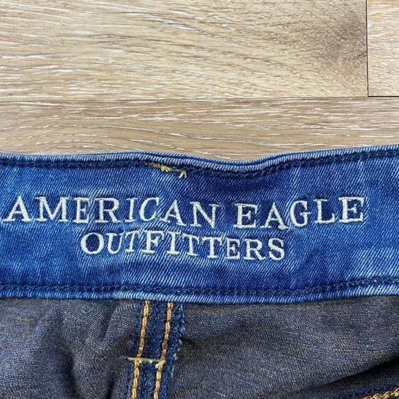 AMERICAN EAGLE Jegging Super Super Stretch Blue Denim Jeans Women's Size 2 - Picture 7 of 11
